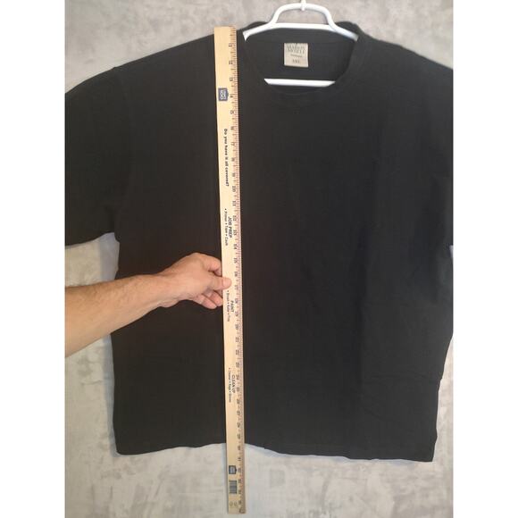 Maison Article T-shirt Standard Size XXXL, All Black, 100% Cotton, Short Sleeves - Picture 4 of 7